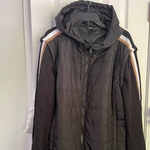 Men’s Boss black hooded jacket